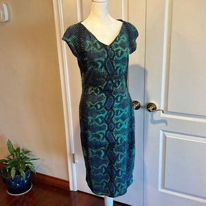 ROBERTO CAVALLI SNAKESKIN MIDI DRESS VINTAGE